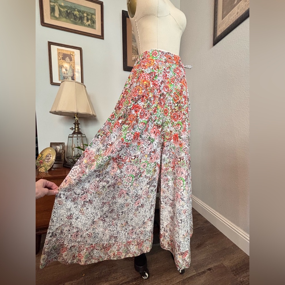 Free People Sugar Magnolia cotton palazzo pants size Medium